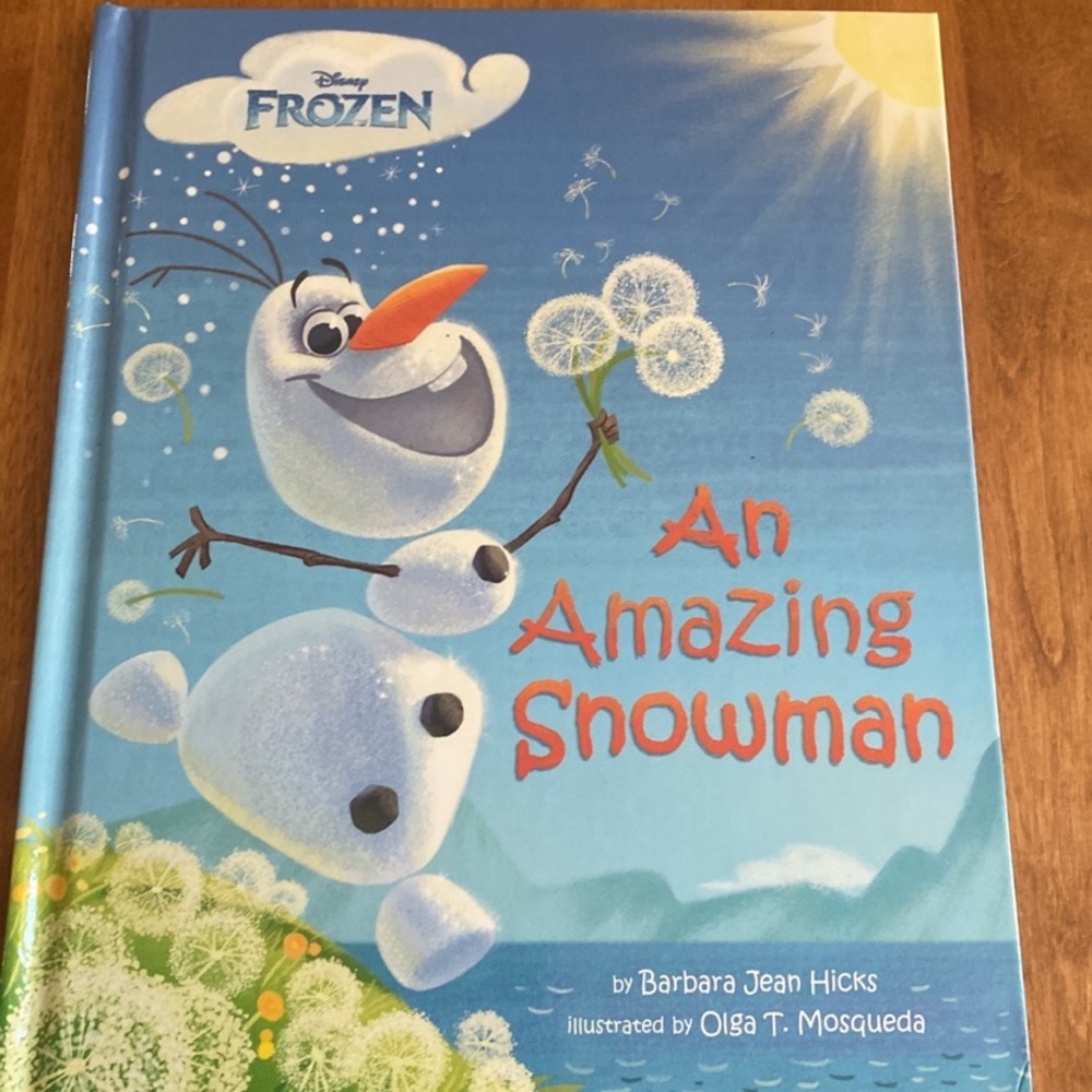Frozen An Amazing Snowman Hardcover Book